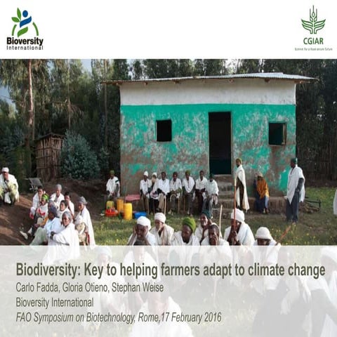  Biodiversity key to helping farmers adapt to climate change