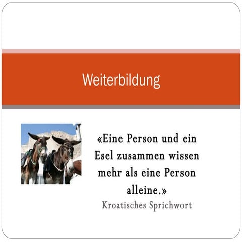 Weiterbildung