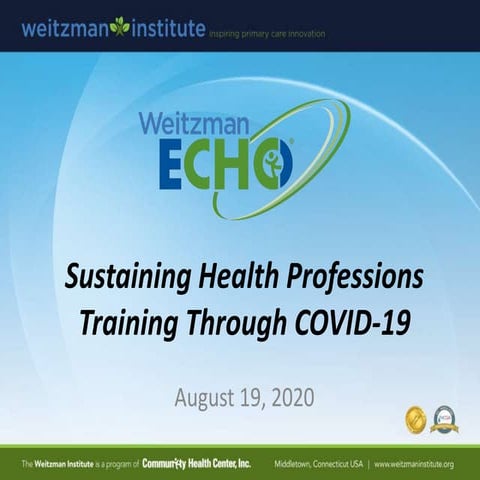 Sustaining Health Professions Training Through COVID-19