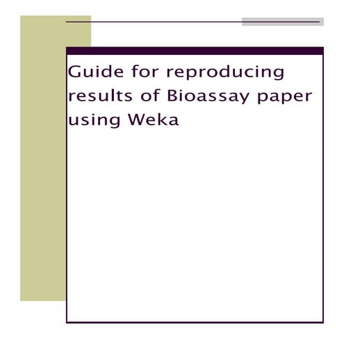 Weka guide