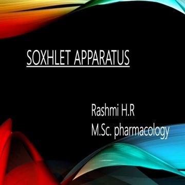 SOXHLET APPARATUS
