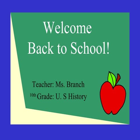 Welcome back-to-school-power point