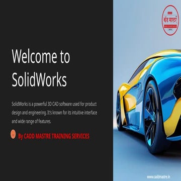 Welcome-to-SolidWorks by CADD Mastre.pptx