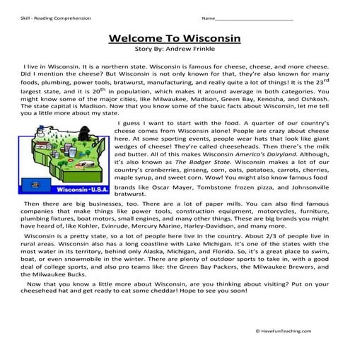 Welcome to-wisconsin | DOCX