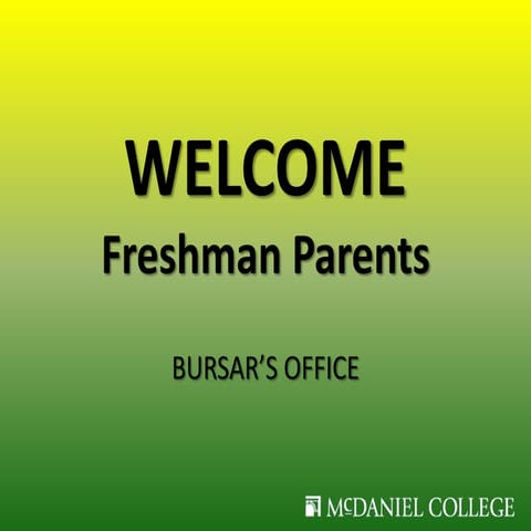 Parent Preview- Bursar's Office