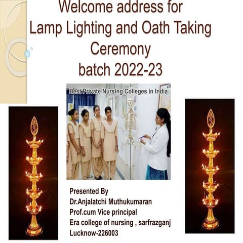 Welcome address for lamp lighting ceremony.pptx