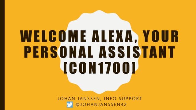 JavaOne: Welcome alexa, your person...