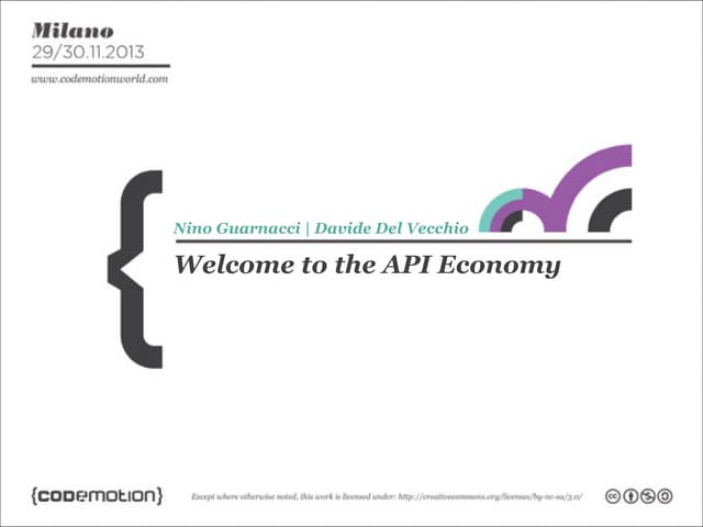 Welcome to the API Economy