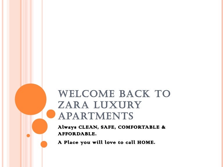 back to zara luxury apartments