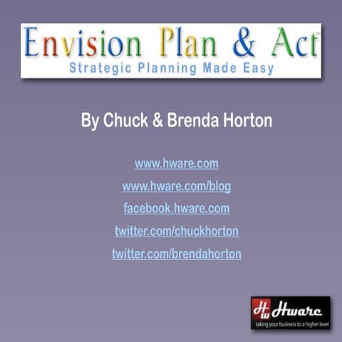 Envision Plan Act to change the world