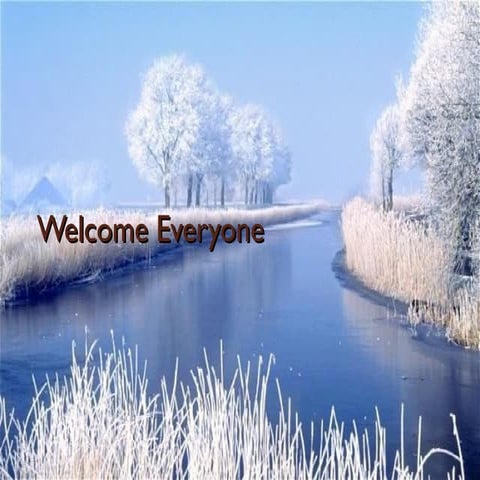 Welcome everyone