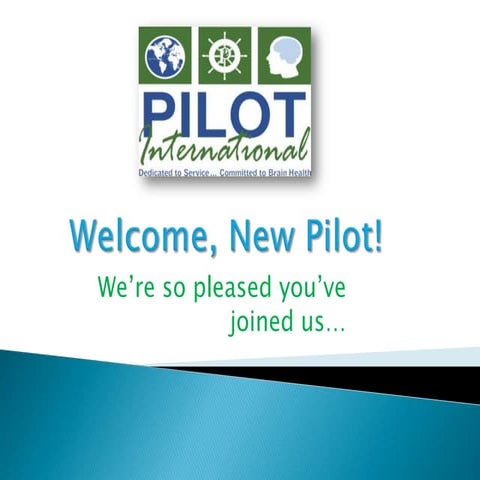 Welcome, New Pilot!