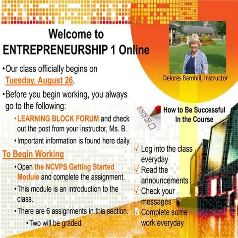 Welcome presentation fall 2014 traditional