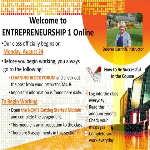 Welcome presentation Fall 2015