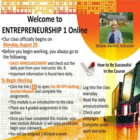 Welcome Presentation Fall 2016