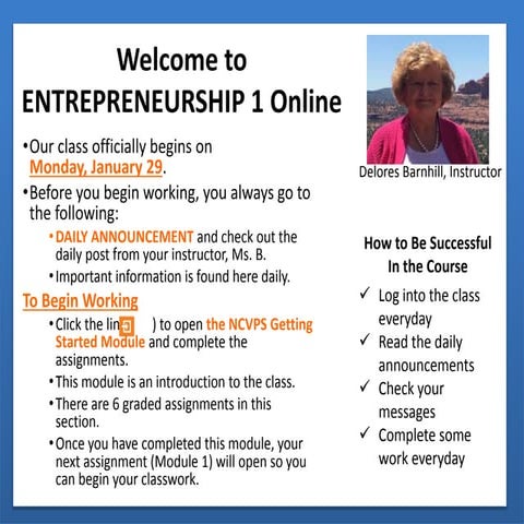 Welcome presentation spring 2018