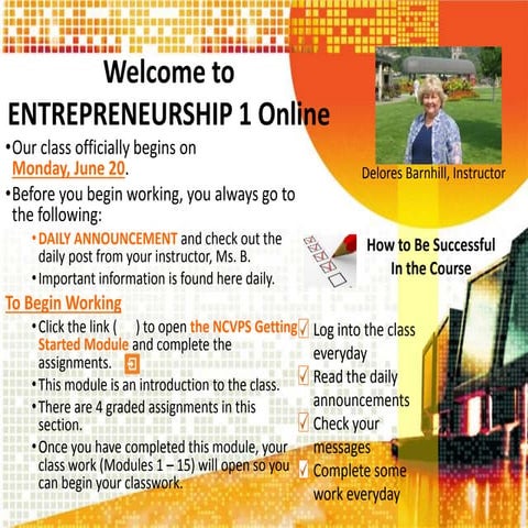 Welcome Presentation Summer 2016