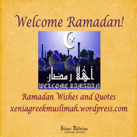 Greetings for ramadan kareem | PPTX