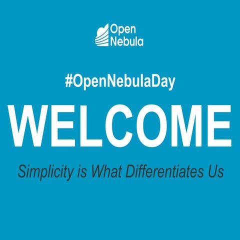 Welcome Talk - OpenNebula TechDay - 26.09.2018 Frankfurt