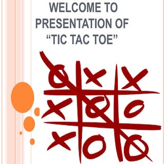 TIC TAC TOE