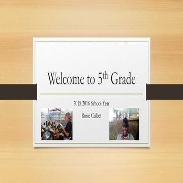 Welcome to 5th grade3