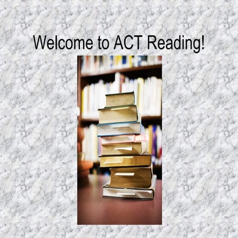 Welcome To Act Reading!