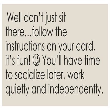 Welcome to art class!