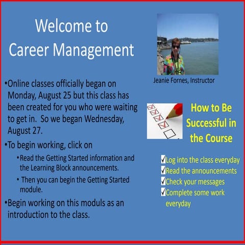 Welcome to Career Management