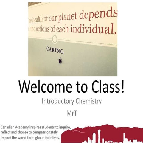 Welcome to Chemistry