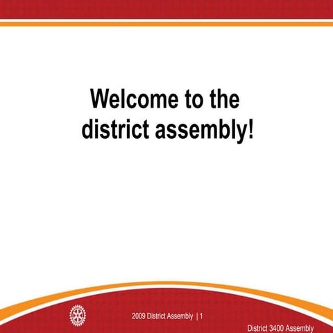 Welcome To District Assembly 2010
