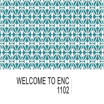 Brunk-Welcome to ENC 1102