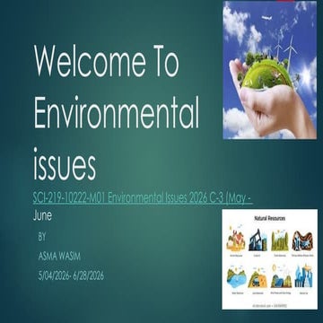Introduction to Environmental Issues . | PPTX