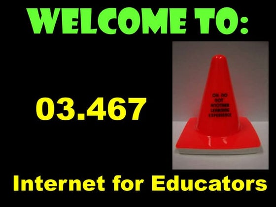 Welcome to internet for ed