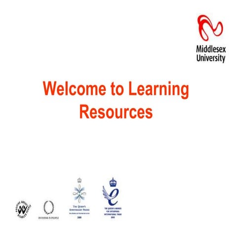 Welcome To Learning Resources