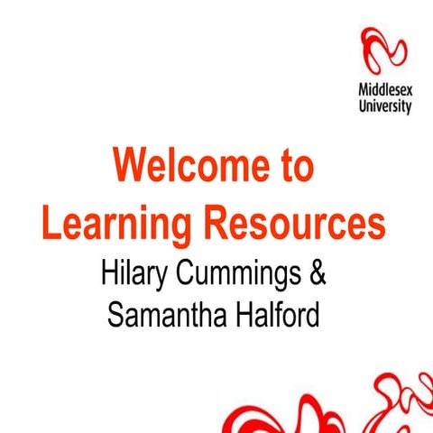 Welcome to Learning Resources 