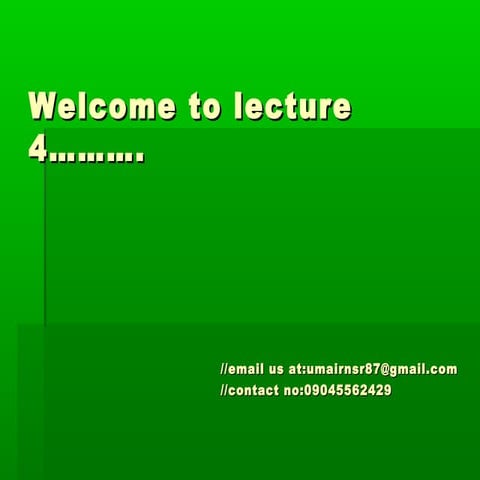 Welcome to lecture 4 in c programming | PPT