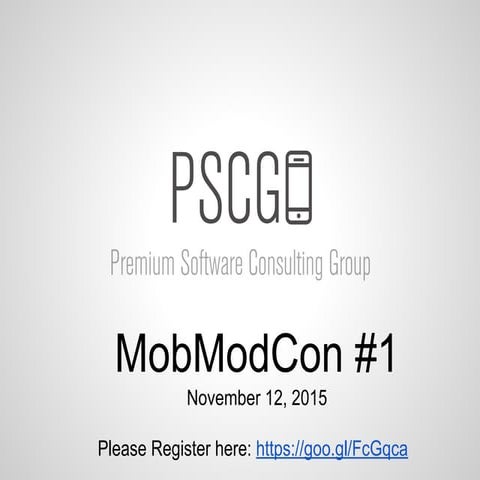Welcome to MobModCon #1