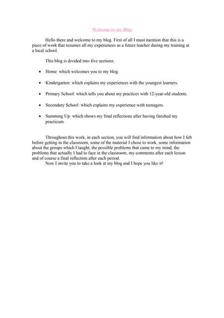 Welcome to my journal | PDF