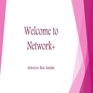 CompTIA Network+ Lesson | PPTX