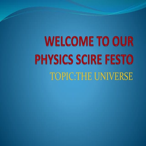 Topic:Universe