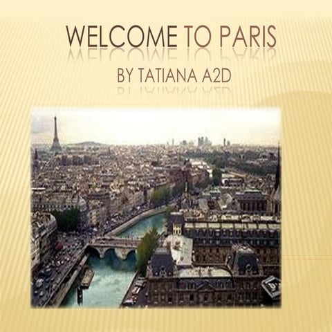 Welcome to Paris | PDF
