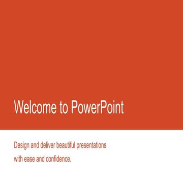 Welcome to power point