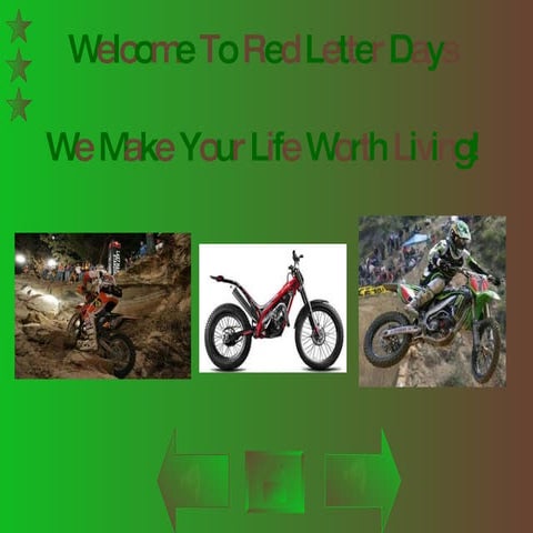 Welcome to red letter days