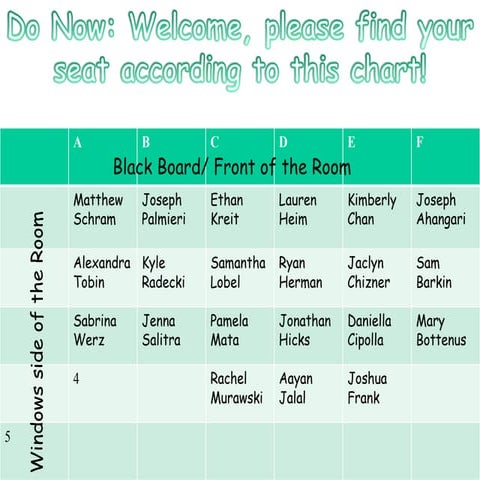 Welcome to Science 8