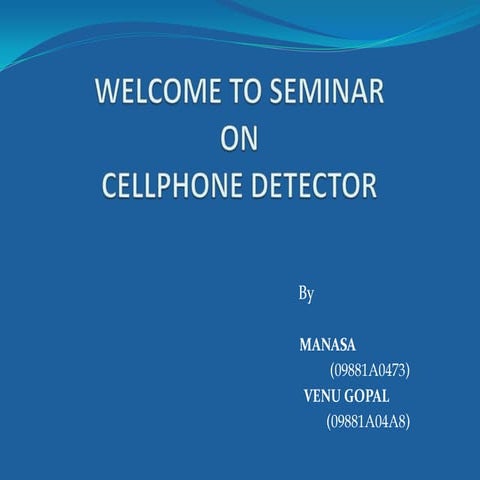 cellphone detector