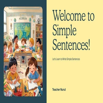 Lesson plan- simple sentences | DOCX