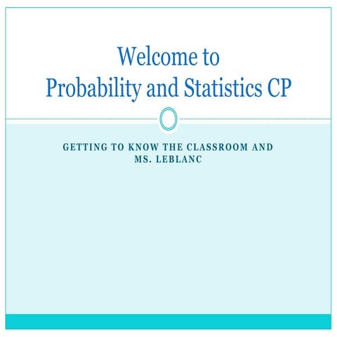 Welcome to stats ppt