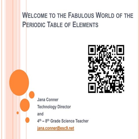 Welcome to the fabulous world of the periodic presentation