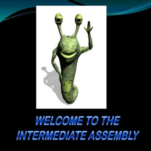 Welcome to the intermediate assembly