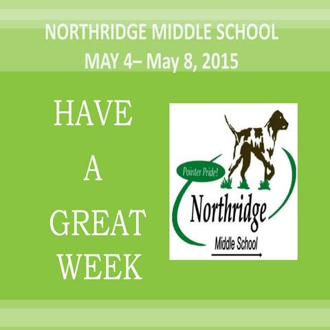 Welcome to the northridge middle 2